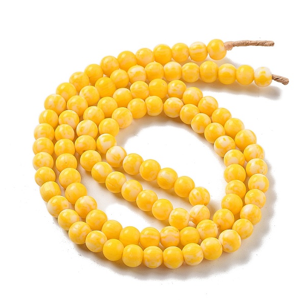 PandaHall Handmade Nepalese Lampwork Beads, Round, Gold, 7x6.5mm, Hole: 1.5mm, about 103pcs/strand, 25.71''(65.3cm) Lampwork Round Gold
PandaHall Handmade Nepalese Lampwork Beads, Round, Gold, 7x6.5mm, Hole: 1.5mm, about 103pcs/strand, 25.71''(65.3cm) Lampwork Round Gold