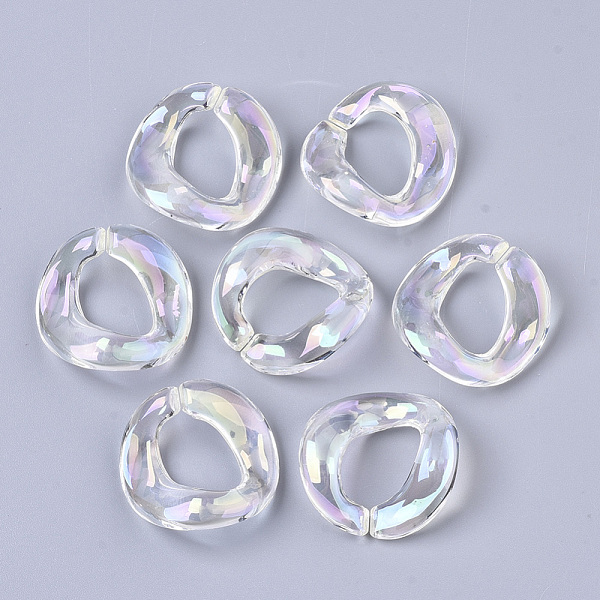 PandaHall Transparent Acrylic Linking Rings, AB Color Plated, Quick Link Connectors, For Jewelry Curb Chains Making, Twist, Clear AB..., White
PandaHall Transparent Acrylic Linking Rings, AB Color Plated, Quick Link Connectors, For Jewelry Curb Chains Making, Twist, Clear AB..., White