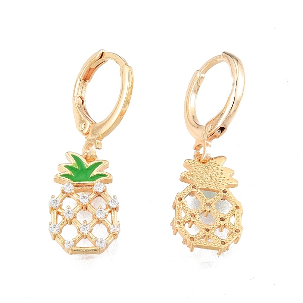 PandaHall Clear Cubic Zirconia Pineapple Dangle Leverback Earrings with Enamel, Brass Jewelry for Women, Cadmium Free & Nickel Free & Lead...
PandaHall Clear Cubic Zirconia Pineapple Dangle Leverback Earrings with Enamel, Brass Jewelry for Women, Cadmium Free & Nickel Free & Lead...