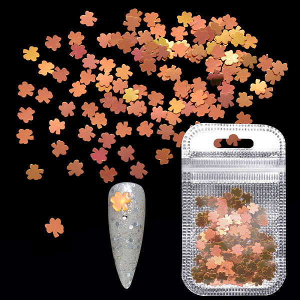 PandaHall Shining Nail Art Glitter, Manicure Sequins, DIY Sparkly Paillette Tips Nail, Clover, Orange, 6x6x0.3mm, about 2g/bag Plastic...
PandaHall Shining Nail Art Glitter, Manicure Sequins, DIY Sparkly Paillette Tips Nail, Clover, Orange, 6x6x0.3mm, about 2g/bag Plastic...