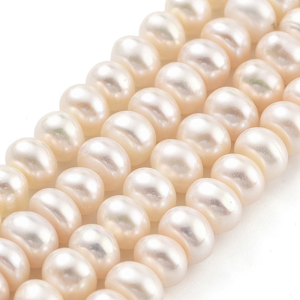 PandaHall Natural Cultured Freshwater Pearl Beads Strands, Rondelle, Grade 5A+, Moccasin, 5~6mm, Hole: 0.6mm, about 41pcs/strand, 7.48 ~7.68..., Orange
PandaHall Natural Cultured Freshwater Pearl Beads Strands, Rondelle, Grade 5A+, Moccasin, 5~6mm, Hole: 0.6mm, about 41pcs/strand, 7.48 ~7.68..., Orange
