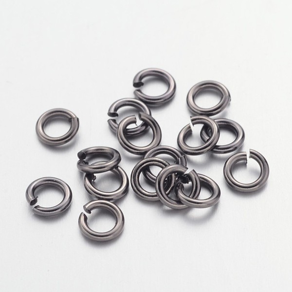 PandaHall Open Jump Rings, Brass, Gunmetal, 18 Gauge, 5x1mm, Inner Diameter: 3mm, about 600pcs/50g Brass
PandaHall Open Jump Rings, Brass, Gunmetal, 18 Gauge, 5x1mm, Inner Diameter: 3mm, about 600pcs/50g Brass