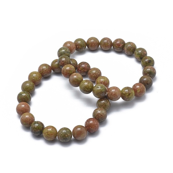 PandaHall Natural Unakite Bead Stretch Bracelets, Round, 2 inch~2-3/8 inch(5~6cm), Bead: 5.8~6.8mm Unakite
PandaHall Natural Unakite Bead Stretch Bracelets, Round, 2 inch~2-3/8 inch(5~6cm), Bead: 5.8~6.8mm Unakite