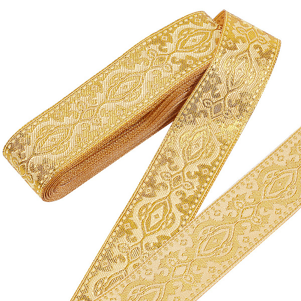 PandaHall 8 Yards Ethnic Style Polyester Ribbon, Jacquard Flower Ribbon, Clothing Accessories, Flat, Yellow, 1-1/4~1-3/8 inch(33~35mm)...
PandaHall 8 Yards Ethnic Style Polyester Ribbon, Jacquard Flower Ribbon, Clothing Accessories, Flat, Yellow, 1-1/4~1-3/8 inch(33~35mm)...