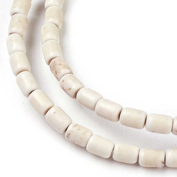 PandaHall Synthetic Turquoise Beads Strands, Dyed, Column, WhiteSmoke, 5x3.5mm, Hole: 1mm, about 82pcs/strand, 15.3 inch~15.5 inch..., White
PandaHall Synthetic Turquoise Beads Strands, Dyed, Column, WhiteSmoke, 5x3.5mm, Hole: 1mm, about 82pcs/strand, 15.3 inch~15.5 inch..., White