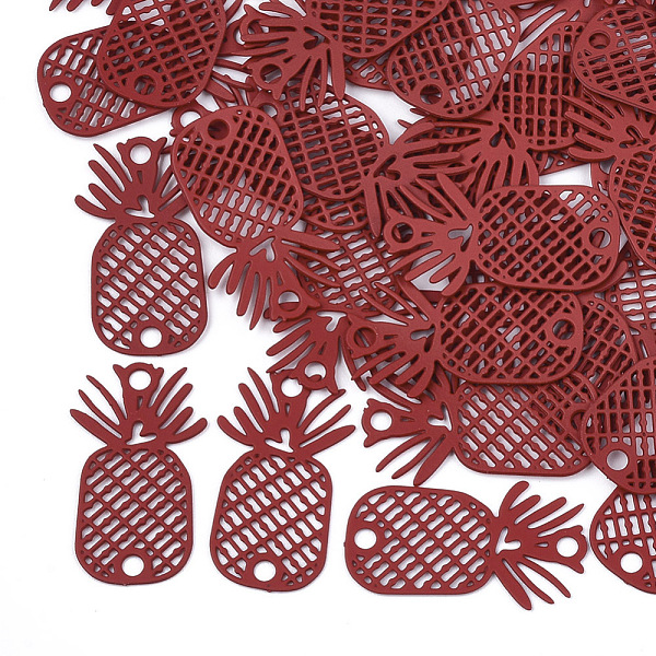 PandaHall 430 Stainless Steel Links connectors, Spray Painted, Etched Metal Embellishments, Pineapple, Red, 20x11.5x0.3mm, Hole: 1.8mm 430...
PandaHall 430 Stainless Steel Links connectors, Spray Painted, Etched Metal Embellishments, Pineapple, Red, 20x11.5x0.3mm, Hole: 1.8mm 430...