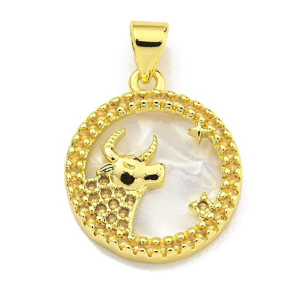 PandaHall Brass Micro Pave Clear Cubic Zirconia Pendants, with Shell, Real 18K Gold Plated, Taurus, 19x16.8x3mm, Hole: 4x3.5mm Brass+Cubic...
PandaHall Brass Micro Pave Clear Cubic Zirconia Pendants, with Shell, Real 18K Gold Plated, Taurus, 19x16.8x3mm, Hole: 4x3.5mm Brass+Cubic...