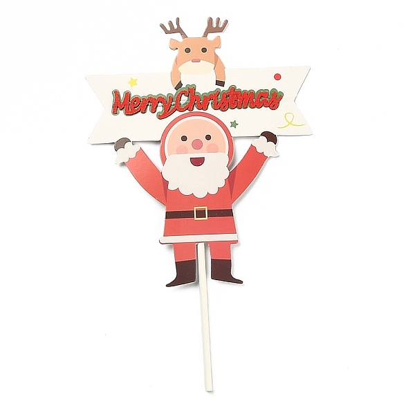 PandaHall Paper Santa Claus Cake Insert Card Decoration, with Bamboo Stick, for Christmas Cake Decoration, Red, 165mm Paper Others Red
PandaHall Paper Santa Claus Cake Insert Card Decoration, with Bamboo Stick, for Christmas Cake Decoration, Red, 165mm Paper Others Red
