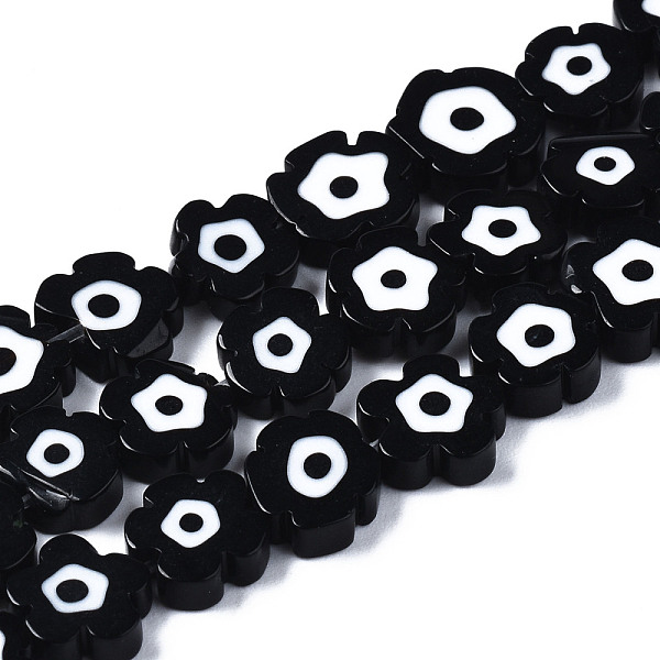 PandaHall Handmade Lampwork Beads Strands, Flower with Evil Eye, Black, 7~9x7~9x3mm, Hole: 0.8mm, about 50~52pcs/strand, 14.57 inch~15.35...
PandaHall Handmade Lampwork Beads Strands, Flower with Evil Eye, Black, 7~9x7~9x3mm, Hole: 0.8mm, about 50~52pcs/strand, 14.57 inch~15.35...