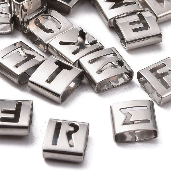 PandaHall Letter Style 201 Stainless Steel Square Slide Charms, Random Mixed Letters, 9x8x4mm, Hole: 8x3mm 201 Stainless Steel Letter
PandaHall Letter Style 201 Stainless Steel Square Slide Charms, Random Mixed Letters, 9x8x4mm, Hole: 8x3mm 201 Stainless Steel Letter