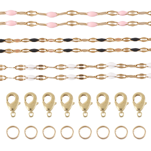 PandaHall DIY Bracelet Necklaces Making Kit, Including 304 Stainless Steel Dapped Chains, Brass Jump Rings & Lobster Claw Clasps, Mixed..., Multicolor
PandaHall DIY Bracelet Necklaces Making Kit, Including 304 Stainless Steel Dapped Chains, Brass Jump Rings & Lobster Claw Clasps, Mixed..., Multicolor