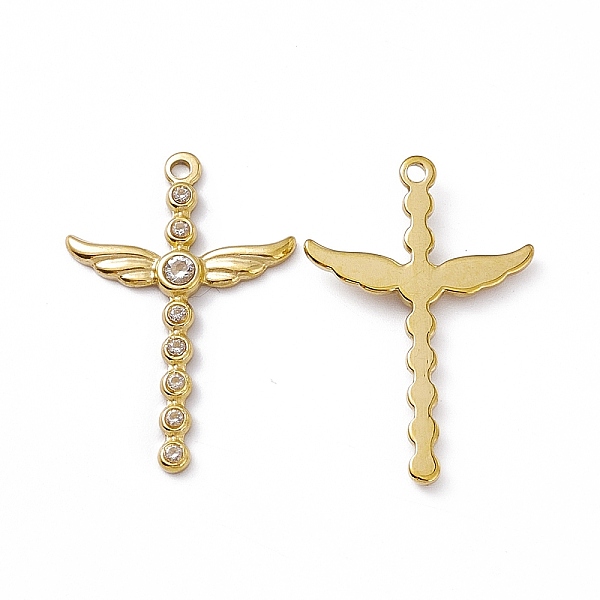 PandaHall Vacuum Plating 201 Stainless Steel Pendants, with Rhinestone, Real 18K Gold Plated, Sword with Wing Charms, Crystal, 35x23.5x3mm..., Clear
PandaHall Vacuum Plating 201 Stainless Steel Pendants, with Rhinestone, Real 18K Gold Plated, Sword with Wing Charms, Crystal, 35x23.5x3mm..., Clear