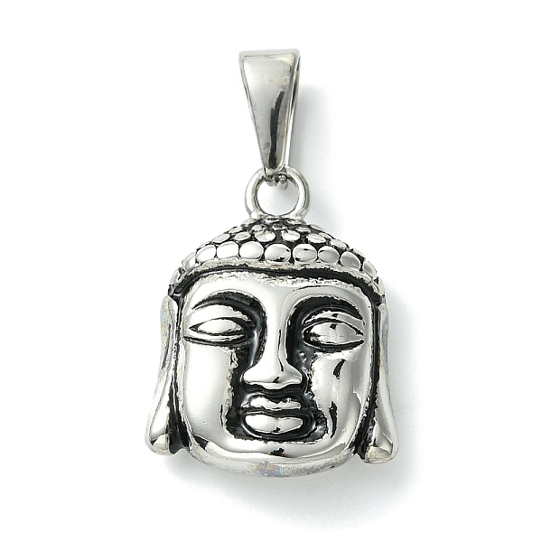 PandaHall Vacuum Plating 304 Stainless Steel Pendants, Buddha Charm, Antique Silver, 26x19.5x7mm, Hole: 8.5x4.5mm 304 Stainless Steel Human
PandaHall Vacuum Plating 304 Stainless Steel Pendants, Buddha Charm, Antique Silver, 26x19.5x7mm, Hole: 8.5x4.5mm 304 Stainless Steel Human