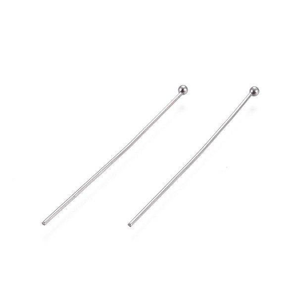 PandaHall 304 Stainless Steel Ball Head Pins, Stainless Steel Color, 39.5x1.8x0.7mm 304 Stainless Steel
PandaHall 304 Stainless Steel Ball Head Pins, Stainless Steel Color, 39.5x1.8x0.7mm 304 Stainless Steel