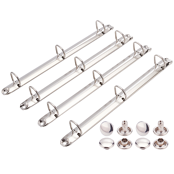 PandaHall BENECREAT 4Pack Stainless Steel A4 Notebook 3-Ring Binder Mechanism, D Rings, Loose Leaf Binding Spines Combs for Organizers...
PandaHall BENECREAT 4Pack Stainless Steel A4 Notebook 3-Ring Binder Mechanism, D Rings, Loose Leaf Binding Spines Combs for Organizers...