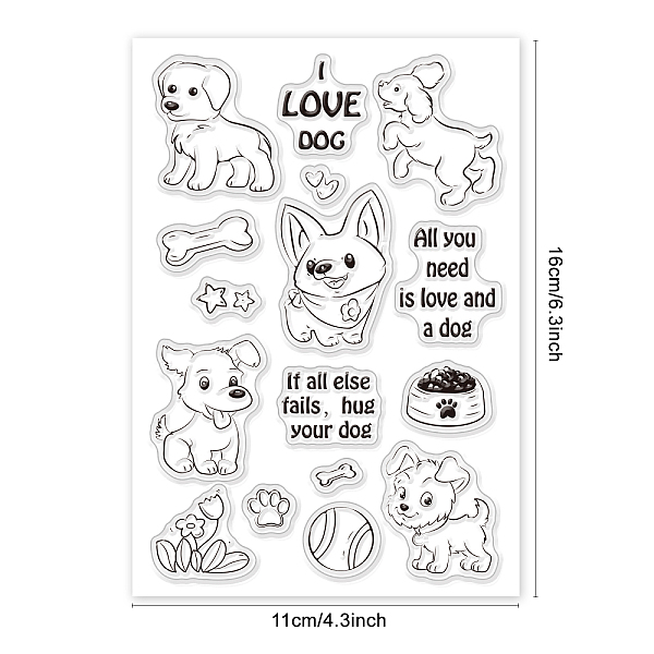 PandaHall PVC Plastic Stamps, for DIY Scrapbooking, Photo Album Decorative, Cards Making, Stamp Sheets, Dog Pattern, 16x11x0.3cm Plastic Dog
PandaHall PVC Plastic Stamps, for DIY Scrapbooking, Photo Album Decorative, Cards Making, Stamp Sheets, Dog Pattern, 16x11x0.3cm Plastic Dog