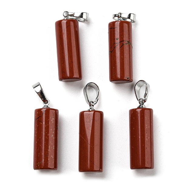 PandaHall Natural Red Jasper Pendants, with Platinum Tone Brass Findings, Column Charms, 26~27x8~8.5mm, Hole: 4x6.5mm Red Jasper Column
PandaHall Natural Red Jasper Pendants, with Platinum Tone Brass Findings, Column Charms, 26~27x8~8.5mm, Hole: 4x6.5mm Red Jasper Column