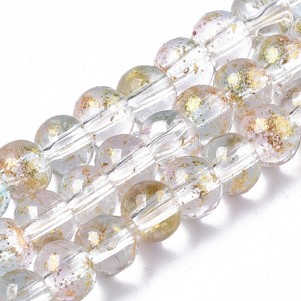 PandaHall Transparent Spray Painted Glass Bead Strands, with Golden Foil, Round, Lavender Blush, 4~5mm, Hole: 0.9~1.2mm, about..., Pink
PandaHall Transparent Spray Painted Glass Bead Strands, with Golden Foil, Round, Lavender Blush, 4~5mm, Hole: 0.9~1.2mm, about..., Pink
