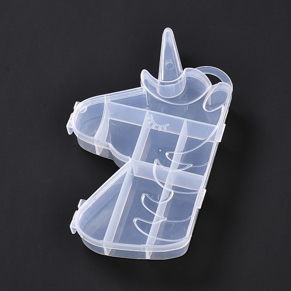 PandaHall Plastic Bead Containers, for Small Parts, Hardware and Craft, Unicorn, Clear, 16.2x9.7x2.5cm, Hole: 11x19.5mm Plastic Unicorn...
PandaHall Plastic Bead Containers, for Small Parts, Hardware and Craft, Unicorn, Clear, 16.2x9.7x2.5cm, Hole: 11x19.5mm Plastic Unicorn...
