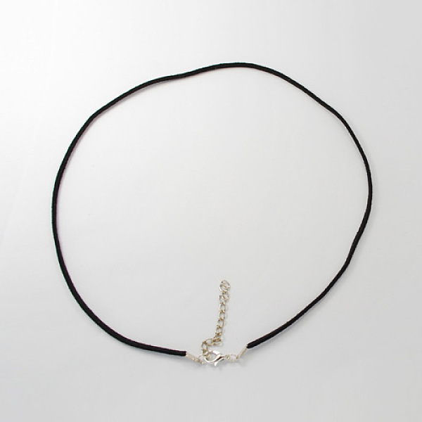PandaHall Black Faux Suede Necklace Cord Making, with Platinum Color Iron Lobster Clasps and Iron Chains, 17.7 inch Faux Suede Black
PandaHall Black Faux Suede Necklace Cord Making, with Platinum Color Iron Lobster Clasps and Iron Chains, 17.7 inch Faux Suede Black