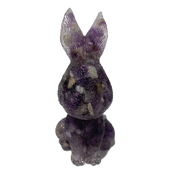 PandaHall Resin Rabbit Display Decoration, with Natural Amethyst Chips Inside for Home Office Desk Decoration, 45x50x95mm Amethyst Rabbit
PandaHall Resin Rabbit Display Decoration, with Natural Amethyst Chips Inside for Home Office Desk Decoration, 45x50x95mm Amethyst Rabbit