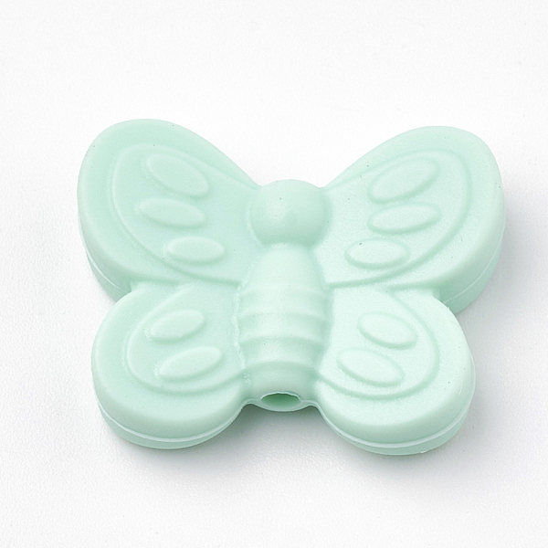 PandaHall Food Grade Eco-Friendly Silicone Focal Beads, Chewing Beads For Teethers, DIY Nursing Necklaces Making, Butterfly, Pale Turquoise..., Cyan
PandaHall Food Grade Eco-Friendly Silicone Focal Beads, Chewing Beads For Teethers, DIY Nursing Necklaces Making, Butterfly, Pale Turquoise..., Cyan