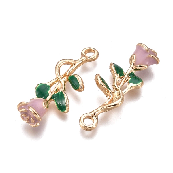 PandaHall Alloy Enamel Pendants, for Valentine's Day, Rose Flowers, Golden, Thistle, 28x10x5mm, Hole: 2mm Alloy+Enamel Flower Purple
PandaHall Alloy Enamel Pendants, for Valentine's Day, Rose Flowers, Golden, Thistle, 28x10x5mm, Hole: 2mm Alloy+Enamel Flower Purple