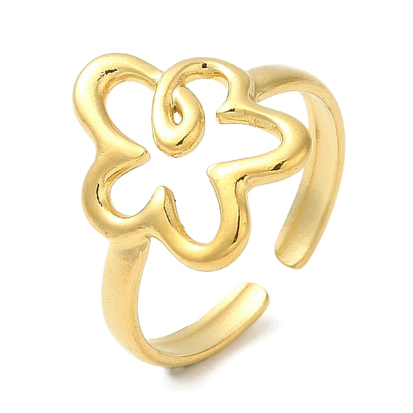 PandaHall 304 Stainless Steel Open Cuff Rings, Hollow Flower, Golden, Inner Diameter: 18mm 304 Stainless Steel Flower
PandaHall 304 Stainless Steel Open Cuff Rings, Hollow Flower, Golden, Inner Diameter: 18mm 304 Stainless Steel Flower