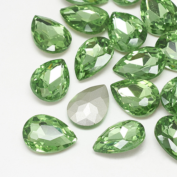 PandaHall Pointed Back Glass Rhinestone Cabochons, Back Plated, Faceted, teardrop, Peridot, 18x13x5mm Glass Rhinestone Teardrop Green
PandaHall Pointed Back Glass Rhinestone Cabochons, Back Plated, Faceted, teardrop, Peridot, 18x13x5mm Glass Rhinestone Teardrop Green