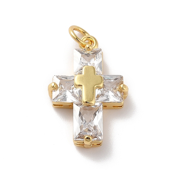 PandaHall Rack Plating Brass Micro Pave Cubic Zirconia Pendants, Cadmium Free & Lead Free, Real 18K Gold Plated, Cross, Clear, 21.5x14x5.5mm...
PandaHall Rack Plating Brass Micro Pave Cubic Zirconia Pendants, Cadmium Free & Lead Free, Real 18K Gold Plated, Cross, Clear, 21.5x14x5.5mm...