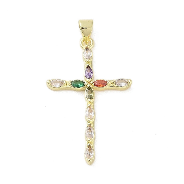 PandaHall Real 18K Gold Plated Brass with Glass Pendants, Cross, Colorful, 35.5x21.5x3mm, Hole: 3.5x4mm Brass+Glass Cross
PandaHall Real 18K Gold Plated Brass with Glass Pendants, Cross, Colorful, 35.5x21.5x3mm, Hole: 3.5x4mm Brass+Glass Cross