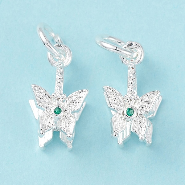 PandaHall Rack Plating Brass Pave Cubic Zirconia Butterfly Ice Pick Pinch Bails, Cadmium Free & Lead Free, Long-Lasting Plated, Silver..., Green
PandaHall Rack Plating Brass Pave Cubic Zirconia Butterfly Ice Pick Pinch Bails, Cadmium Free & Lead Free, Long-Lasting Plated, Silver..., Green