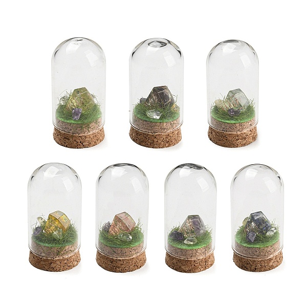 PandaHall Natural Gemstone Nuggets Display Decoration with Glass Dome Cloche Cover, Cork Base Bell Jar Ornaments for Home Decoration...
PandaHall Natural Gemstone Nuggets Display Decoration with Glass Dome Cloche Cover, Cork Base Bell Jar Ornaments for Home Decoration...