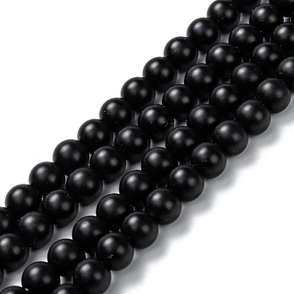 PandaHall Natural Black Onyx Beads Strands, Dyed & Heated, Frosted, Round, 6mm, Hole: 2mm, about 65pcs/strand, 14.80 inch(37.6cm) Black Onyx...
PandaHall Natural Black Onyx Beads Strands, Dyed & Heated, Frosted, Round, 6mm, Hole: 2mm, about 65pcs/strand, 14.80 inch(37.6cm) Black Onyx...