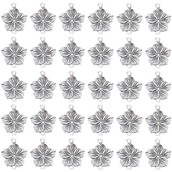 PandaHall SUNNYCLUE 60Pcs Tibetan Style Zinc Alloy Connector Charms, Flower Links, Antique Silver, 21x26x2mm, Hole: 1.8mm Alloy Flower
PandaHall SUNNYCLUE 60Pcs Tibetan Style Zinc Alloy Connector Charms, Flower Links, Antique Silver, 21x26x2mm, Hole: 1.8mm Alloy Flower