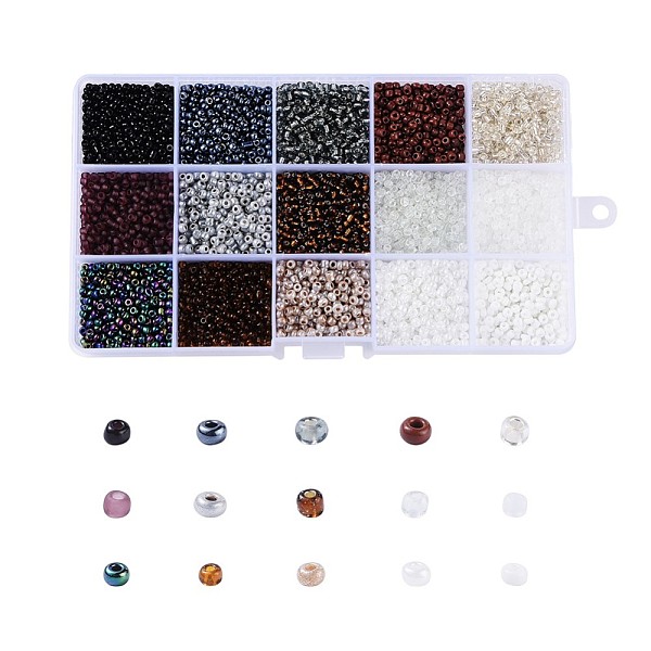 PandaHall Glass Seed Beads, Silver Lined & Transparent & Trans. Colours Lustered & Trans. Colors Rainbow & Frosted Colors & Opaque Colours..., Multicolor
PandaHall Glass Seed Beads, Silver Lined & Transparent & Trans. Colours Lustered & Trans. Colors Rainbow & Frosted Colors & Opaque Colours..., Multicolor