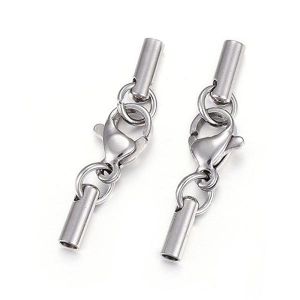 PandaHall 304 Stainless Steel Lobster Claw Clasps, with Cord Ends, Stainless Steel Color, Inner: 2mm, 26mm 304 Stainless Steel Others
PandaHall 304 Stainless Steel Lobster Claw Clasps, with Cord Ends, Stainless Steel Color, Inner: 2mm, 26mm 304 Stainless Steel Others