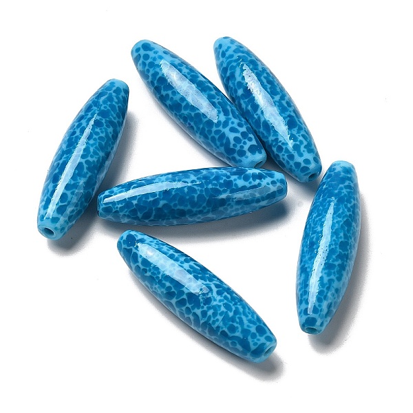 PandaHall Normal Lampwork Beads, Oval with Fleck, Dodger Blue, 41~42x12mm, Hole: 2mm Lampwork Oval
PandaHall Normal Lampwork Beads, Oval with Fleck, Dodger Blue, 41~42x12mm, Hole: 2mm Lampwork Oval