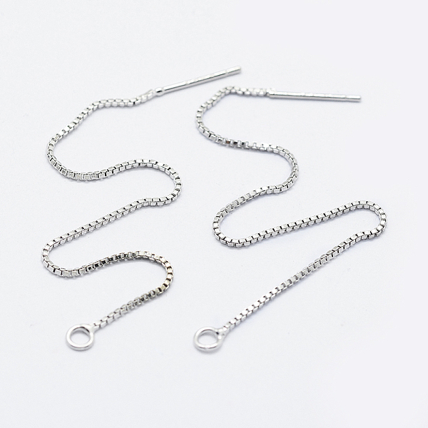 PandaHall Brass Stud Earring Findings, with Loop, Long-Lasting Plated, Ear Threads, Platinum, 70x1x1mm, Hole: 1.5mm, Pin: 0.7mm Brass Others
PandaHall Brass Stud Earring Findings, with Loop, Long-Lasting Plated, Ear Threads, Platinum, 70x1x1mm, Hole: 1.5mm, Pin: 0.7mm Brass Others