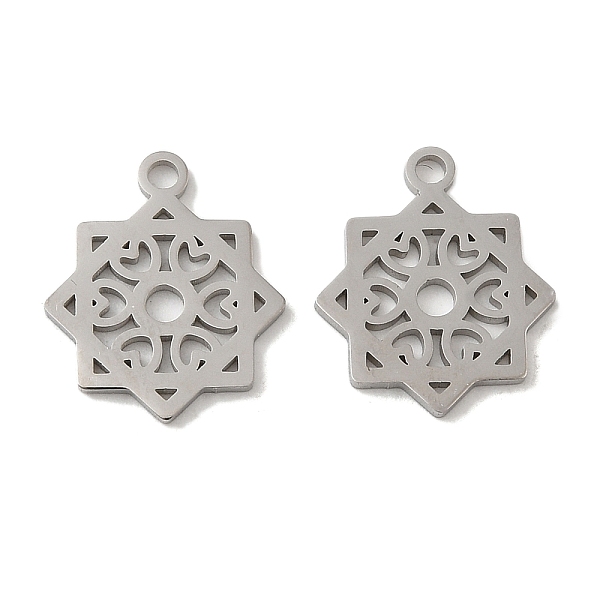 PandaHall 304 Stainless Steel Charms, Laser Cut, Flower with Heart Charm, Stainless Steel Color, 15x13x1mm, Hole: 1.6mm 304 Stainless Steel...
PandaHall 304 Stainless Steel Charms, Laser Cut, Flower with Heart Charm, Stainless Steel Color, 15x13x1mm, Hole: 1.6mm 304 Stainless Steel...
