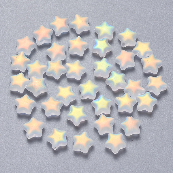 PandaHall Spray Painted Glass Beads, AB Color Plated, Frosted, Star, WhiteSmoke, 8x8.5x4mm, Hole: 1mm Glass Star White
PandaHall Spray Painted Glass Beads, AB Color Plated, Frosted, Star, WhiteSmoke, 8x8.5x4mm, Hole: 1mm Glass Star White