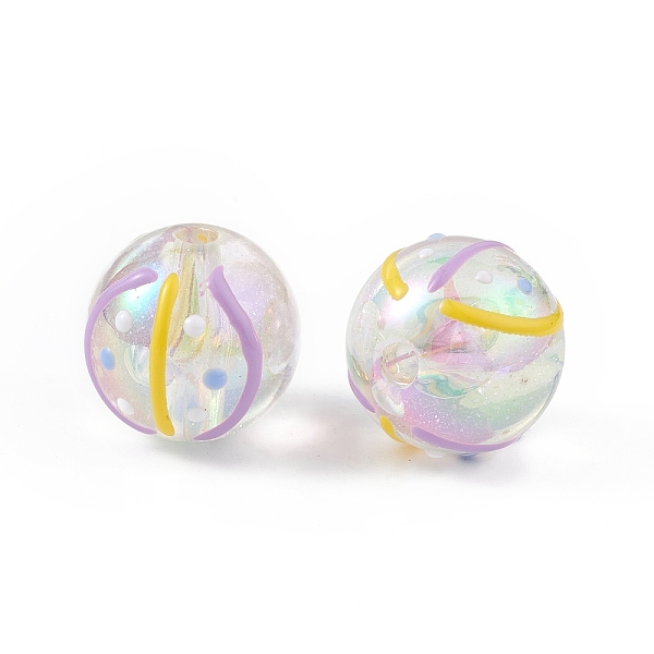 PandaHall UV Plating Rainbow Iridescent Acrylic Enamel Beads, Round, Colorful, 15~16mm, Hole: 2.8mm Acrylic Round
PandaHall UV Plating Rainbow Iridescent Acrylic Enamel Beads, Round, Colorful, 15~16mm, Hole: 2.8mm Acrylic Round