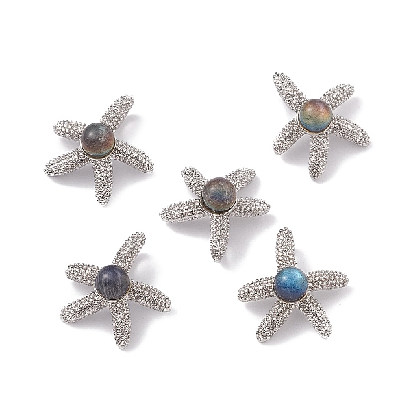 PandaHall Natural Labradorite Pendants, Starfish Charms, with Antique Silver Color Brass Findings, 22.5x22x8mm, Hole: 6x2.5mm Labradorite...
PandaHall Natural Labradorite Pendants, Starfish Charms, with Antique Silver Color Brass Findings, 22.5x22x8mm, Hole: 6x2.5mm Labradorite...