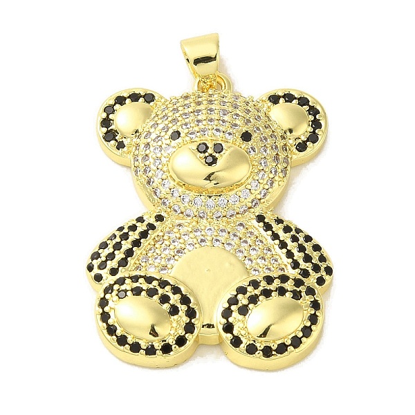 PandaHall Brass Micro Pave Cubic Zirconia Pendants, Real 18K Gold Plated Bear Charms, Black, 30.5x23x6mm, Hole: 5x3.5mm Brass+Cubic Zirconia...
PandaHall Brass Micro Pave Cubic Zirconia Pendants, Real 18K Gold Plated Bear Charms, Black, 30.5x23x6mm, Hole: 5x3.5mm Brass+Cubic Zirconia...