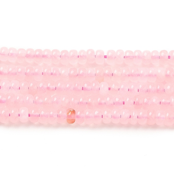 PandaHall Natural Rose Quartz Beads Strands, Rondelle, Grade AA, 4x2mm, Hole: 0.6mm, about 177pcs/strand, 15.35~15.43''(39~39.2cm) Rose...
PandaHall Natural Rose Quartz Beads Strands, Rondelle, Grade AA, 4x2mm, Hole: 0.6mm, about 177pcs/strand, 15.35~15.43''(39~39.2cm) Rose...