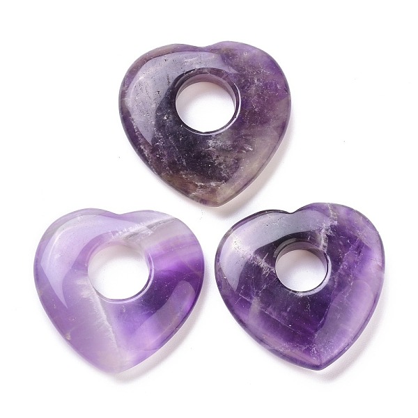PandaHall Natural Amethyst Pendants, Heart, 39.5~41.5x40~41.5x7.5~8.5mm, Hole: 12~14.5mm Amethyst Heart
PandaHall Natural Amethyst Pendants, Heart, 39.5~41.5x40~41.5x7.5~8.5mm, Hole: 12~14.5mm Amethyst Heart