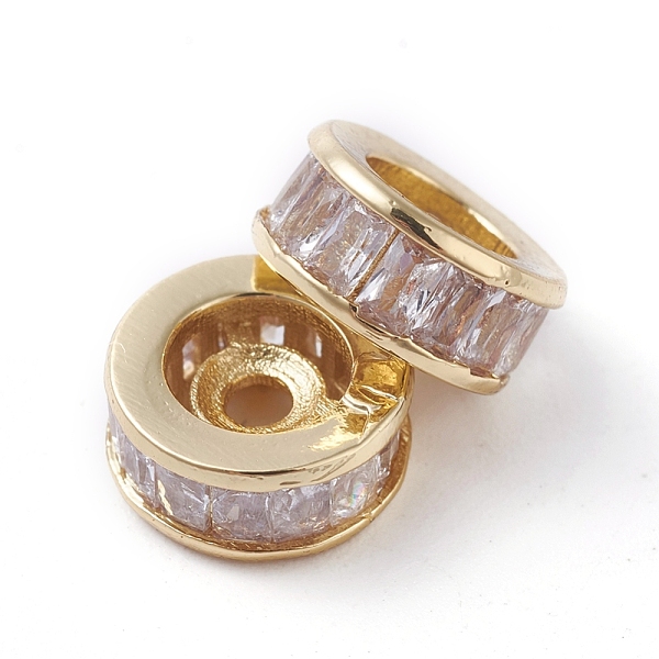 PandaHall Brass Beads, with Clear Cubic Zirconia, Long-Lasting Plated, Column, Golden, 8x3.5mm, Hole: 1.6mm Brass+Cubic Zirconia Column...
PandaHall Brass Beads, with Clear Cubic Zirconia, Long-Lasting Plated, Column, Golden, 8x3.5mm, Hole: 1.6mm Brass+Cubic Zirconia Column...