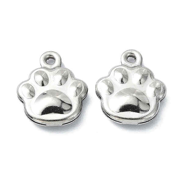 PandaHall 304 Stainless Steel Charms, Paw Print Charms, Stainless Steel Color, 12x10x3mm, Hole: 1mm 304 Stainless Steel Paw Print
PandaHall 304 Stainless Steel Charms, Paw Print Charms, Stainless Steel Color, 12x10x3mm, Hole: 1mm 304 Stainless Steel Paw Print