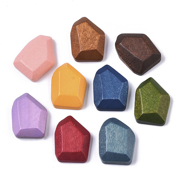 PandaHall Painted Wood Cabochons, Nuggets, Mixed Color, 20x15x6mm Wood Nuggets Multicolor
PandaHall Painted Wood Cabochons, Nuggets, Mixed Color, 20x15x6mm Wood Nuggets Multicolor