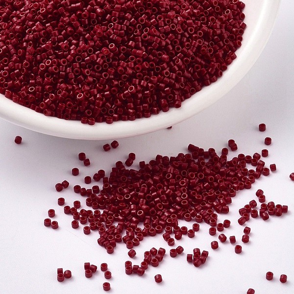 PandaHall MIYUKI Delica Beads, Cylinder, Japanese Seed Beads, 11/0, (DB0791) Dyed Semi-Frosted Opaque Bright Red, 1.3x1.6mm, Hole: 0.8mm...
PandaHall MIYUKI Delica Beads, Cylinder, Japanese Seed Beads, 11/0, (DB0791) Dyed Semi-Frosted Opaque Bright Red, 1.3x1.6mm, Hole: 0.8mm...